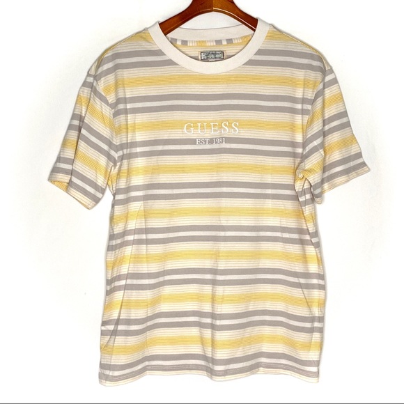 Guess originals organic striped logo shirt/S